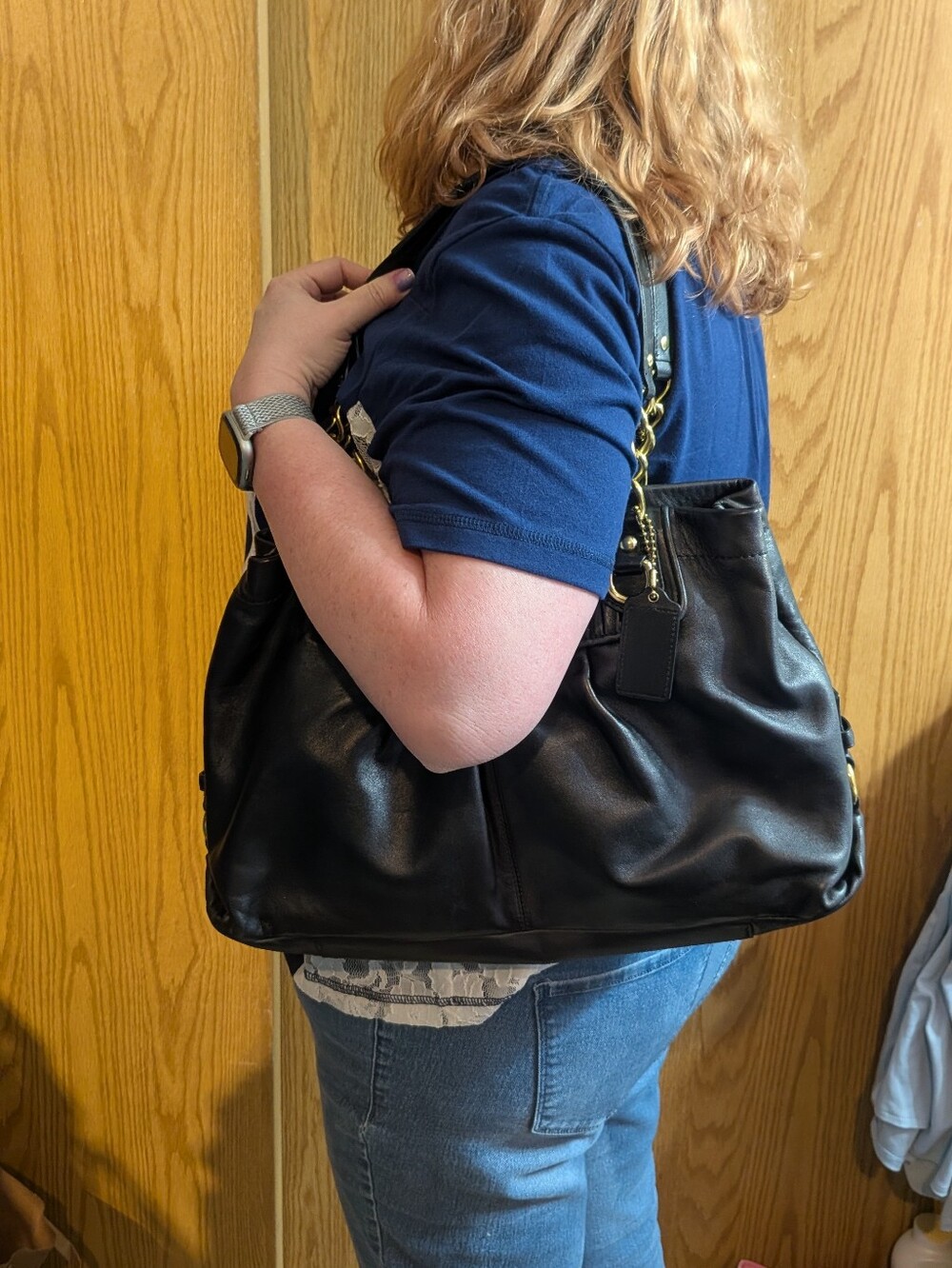 COACH Ashley Leather Handbag -Black - Picture 13 of 13